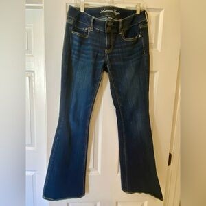 American Eagle Outfitters Dark Blue Flare Jeans